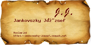 Jankovszky József névjegykártya