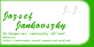 jozsef jankovszky business card